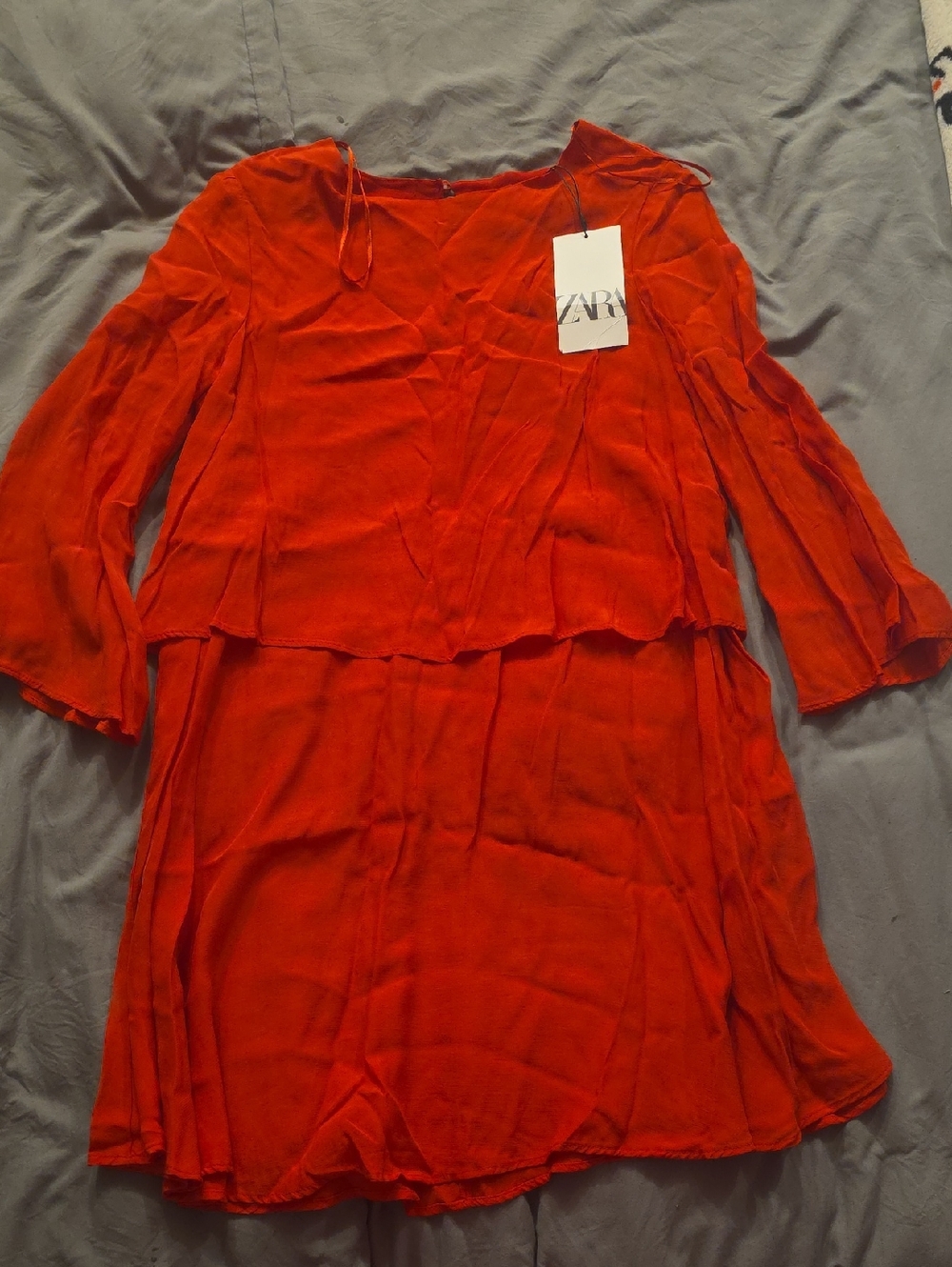 ZARA Bright Red Flowing